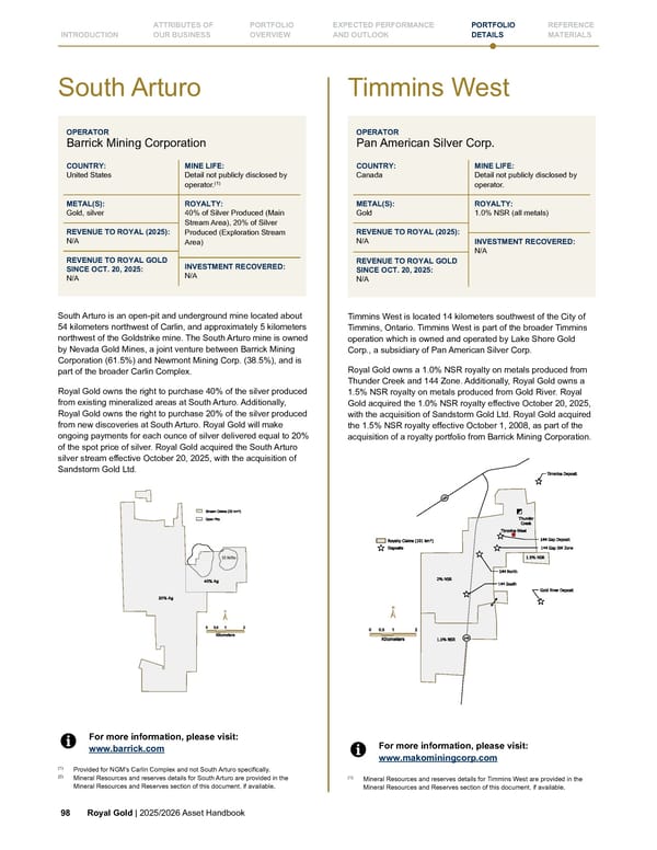 Royal Gold, Inc. 2025/2026 Asset Handbook - Page 98