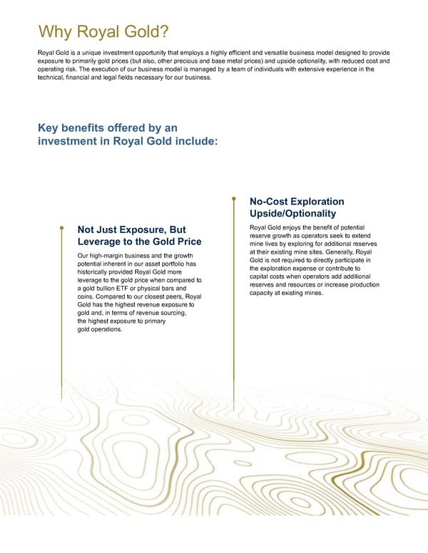 Royal Gold, Inc. 2025/2026 Asset Handbook - Page 2
