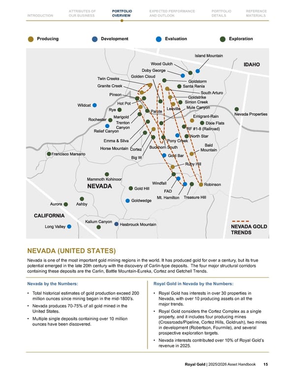 Royal Gold, Inc. 2025/2026 Asset Handbook - Page 15