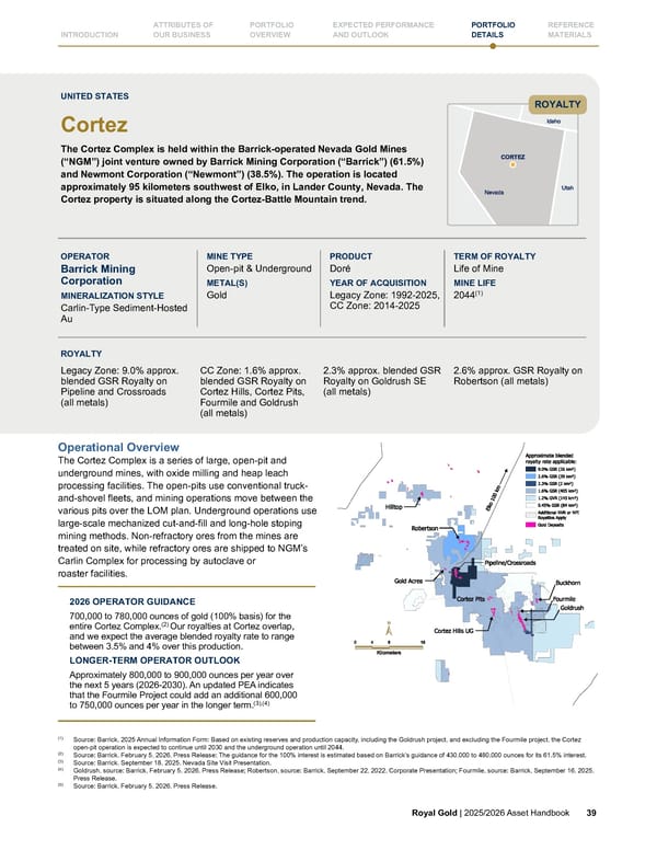 Royal Gold, Inc. 2025/2026 Asset Handbook - Page 39