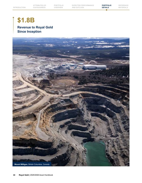 Royal Gold, Inc. 2025/2026 Asset Handbook - Page 44