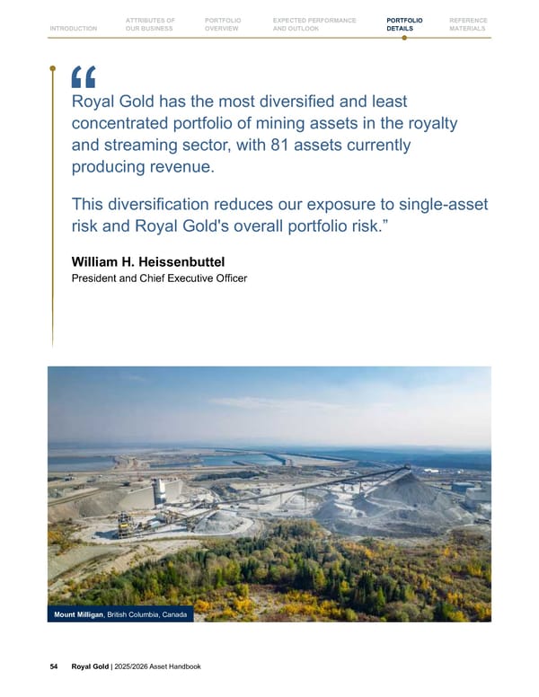 Royal Gold, Inc. 2025/2026 Asset Handbook - Page 54