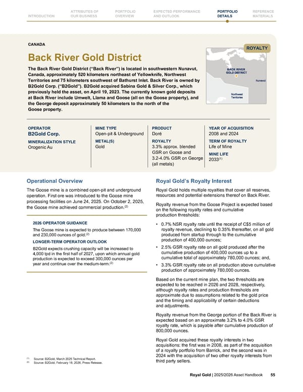 Royal Gold, Inc. 2025/2026 Asset Handbook - Page 55