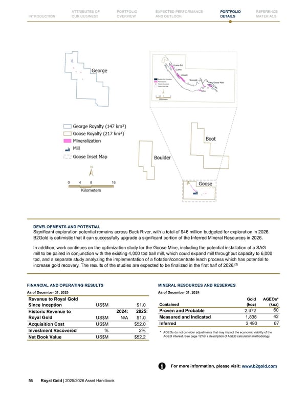 Royal Gold, Inc. 2025/2026 Asset Handbook - Page 56