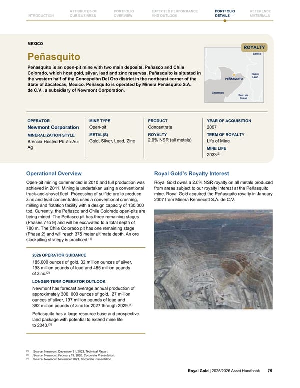 Royal Gold, Inc. 2025/2026 Asset Handbook - Page 75