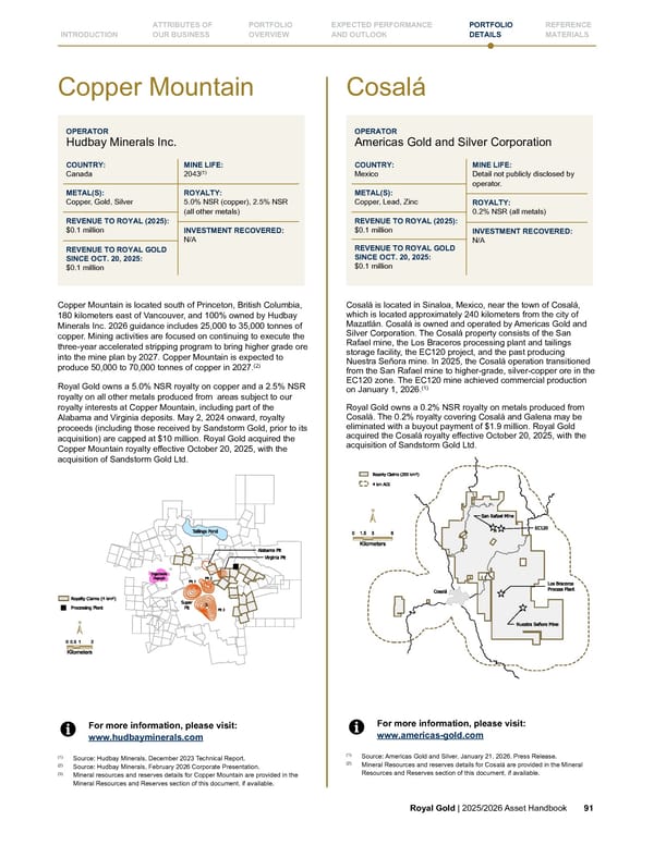 Royal Gold, Inc. 2025/2026 Asset Handbook - Page 91