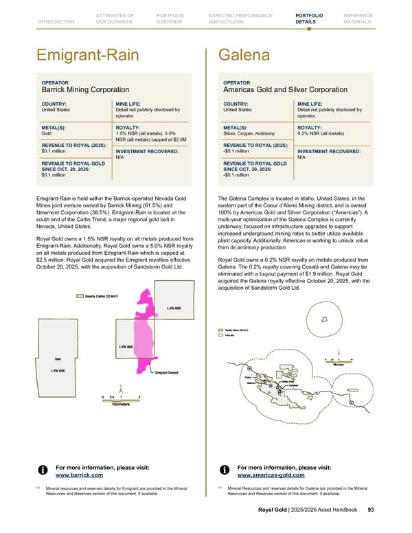 Royal Gold, Inc. 2025/2026 Asset Handbook - Page 93