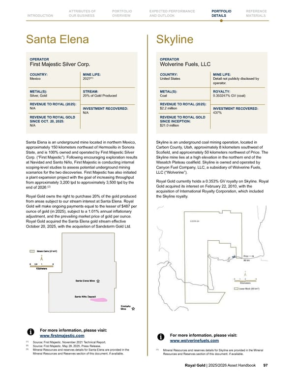 Royal Gold, Inc. 2025/2026 Asset Handbook - Page 97
