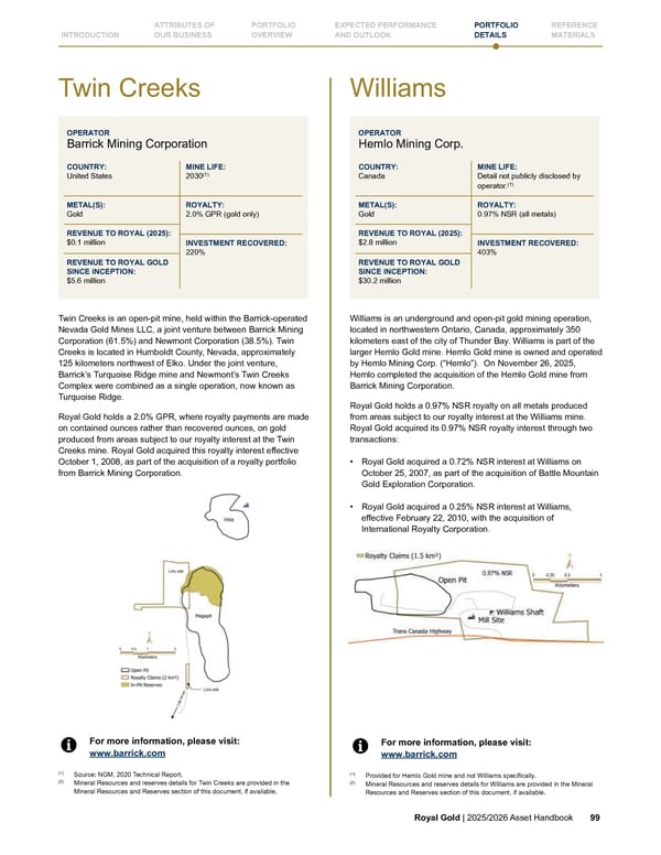 Royal Gold, Inc. 2025/2026 Asset Handbook - Page 99