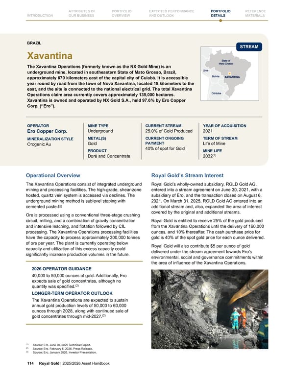 Royal Gold, Inc. 2025/2026 Asset Handbook - Page 114