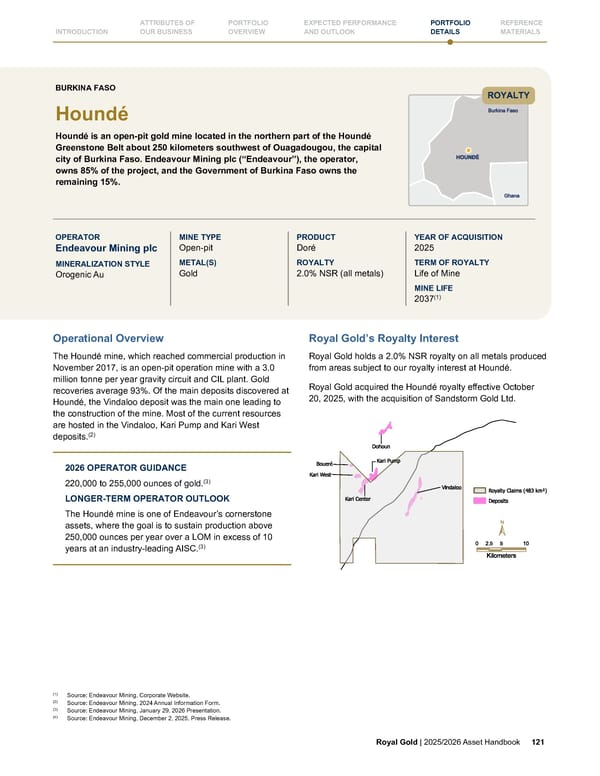 Royal Gold, Inc. 2025/2026 Asset Handbook - Page 121