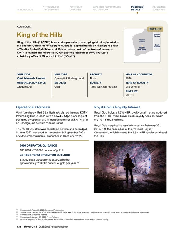 Royal Gold, Inc. 2025/2026 Asset Handbook - Page 132