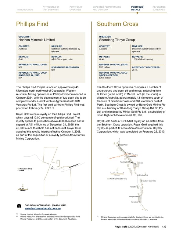 Royal Gold, Inc. 2025/2026 Asset Handbook - Page 139