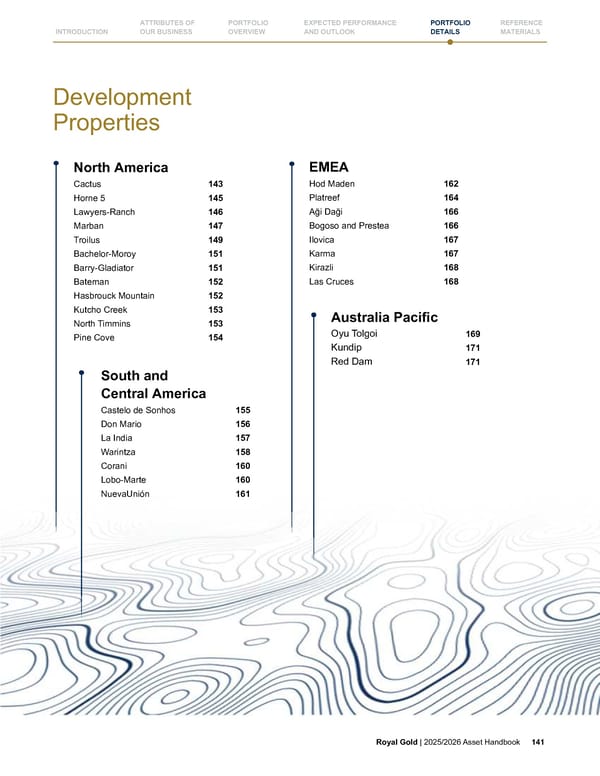 Royal Gold, Inc. 2025/2026 Asset Handbook - Page 141