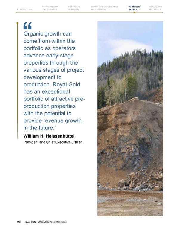 Royal Gold, Inc. 2025/2026 Asset Handbook - Page 142