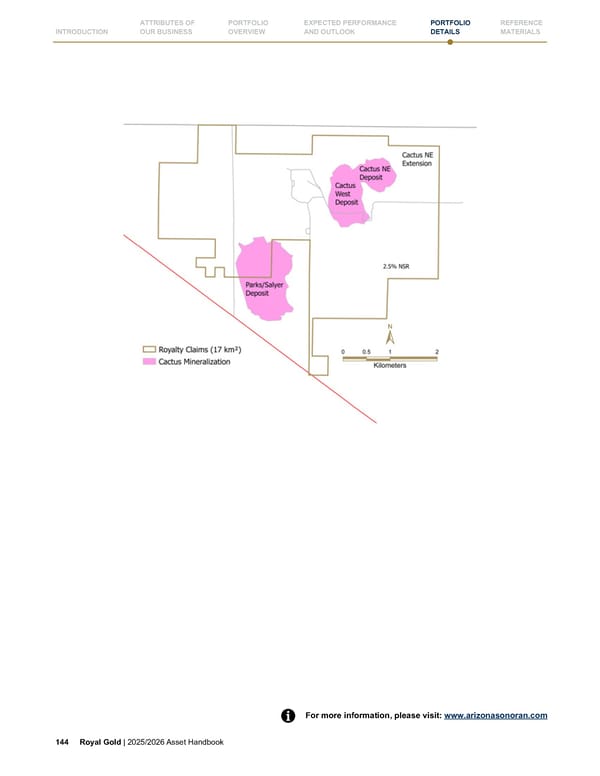 Royal Gold, Inc. 2025/2026 Asset Handbook - Page 144
