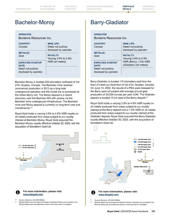 Royal Gold, Inc. 2025/2026 Asset Handbook - Page 151