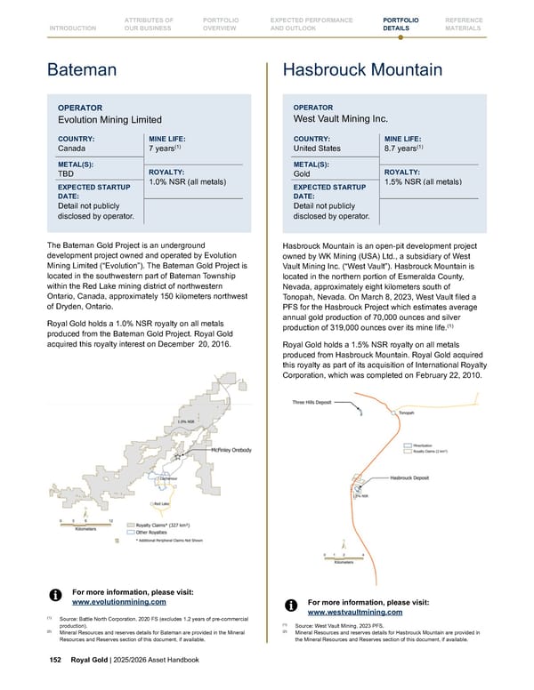 Royal Gold, Inc. 2025/2026 Asset Handbook - Page 152