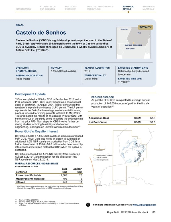 Royal Gold, Inc. 2025/2026 Asset Handbook - Page 155