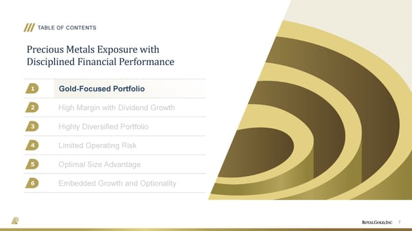 Royal Gold, Inc. Investor Presentation - September 2026 - Page 7