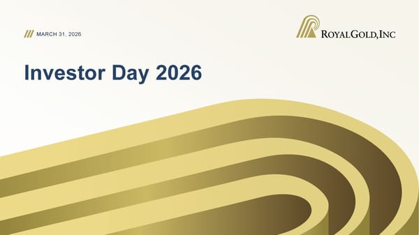 Investor Day Presentation - Page 1