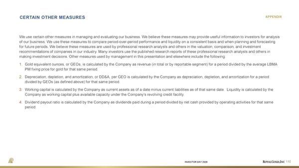 Investor Day Presentation - Page 110