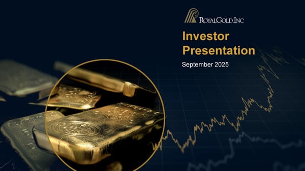 September 2025 Investor Presentation - Page 1