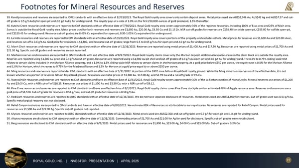 April 2025 Investor Presentation - Page 77