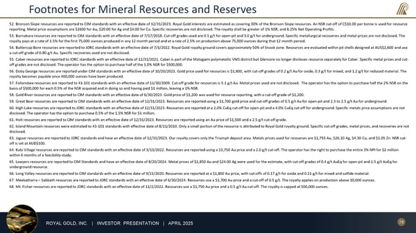 April 2025 Investor Presentation - Page 78