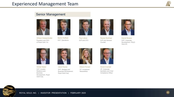 February 2025 Investor Presentation - Page 40