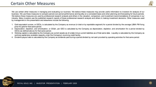 February 2025 Investor Presentation - Page 65
