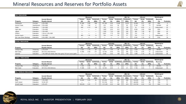 February 2025 Investor Presentation - Page 76