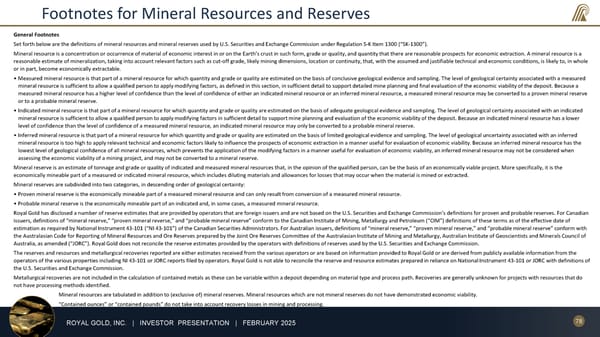 February 2025 Investor Presentation - Page 78