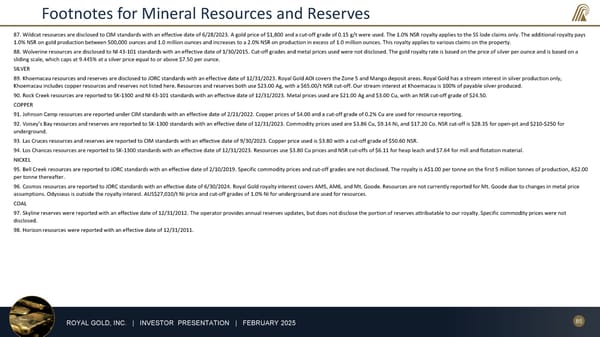 February 2025 Investor Presentation - Page 85