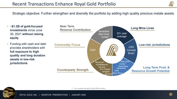 January 2025 Investor Presentation - Page 27