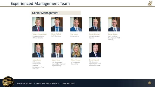 January 2025 Investor Presentation - Page 40